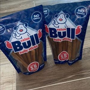 Medium all natural VALUEBULL Bully Sticks BNIB $40EACH